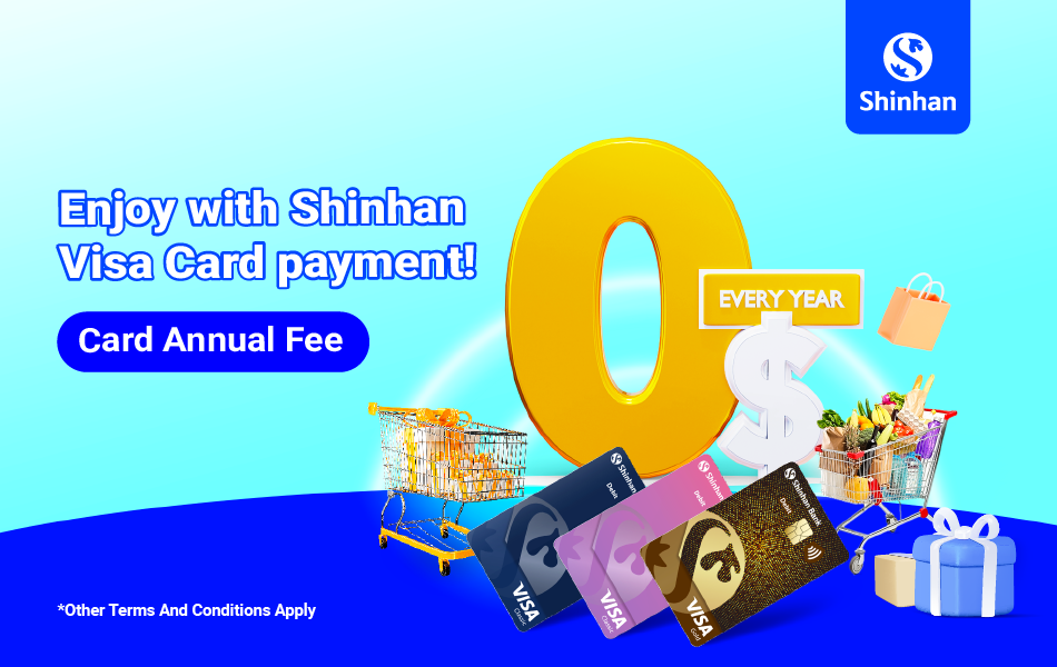Free Debit Card Annual Fee Every Year! Shinhan bank